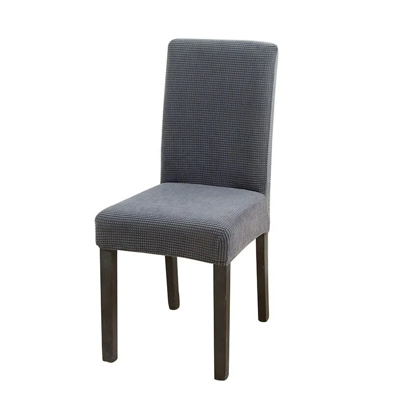 Solid Jacquard Chair Covers Spandex Dining Room Office Banquet