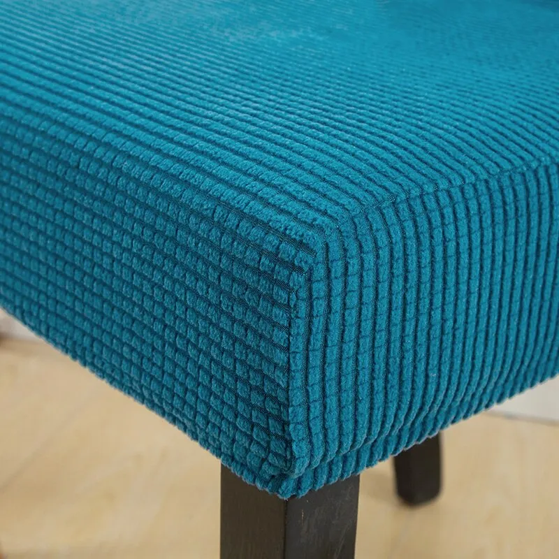 Solid Jacquard Chair Covers Spandex Dining Room Office Banquet