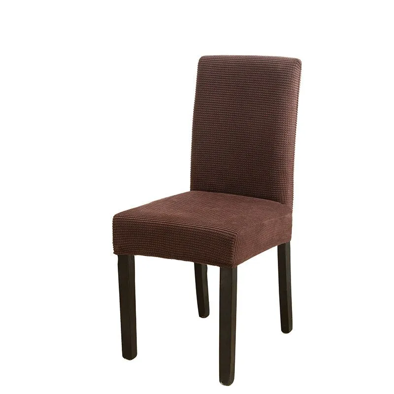 Solid Jacquard Chair Covers Spandex Dining Room Office Banquet