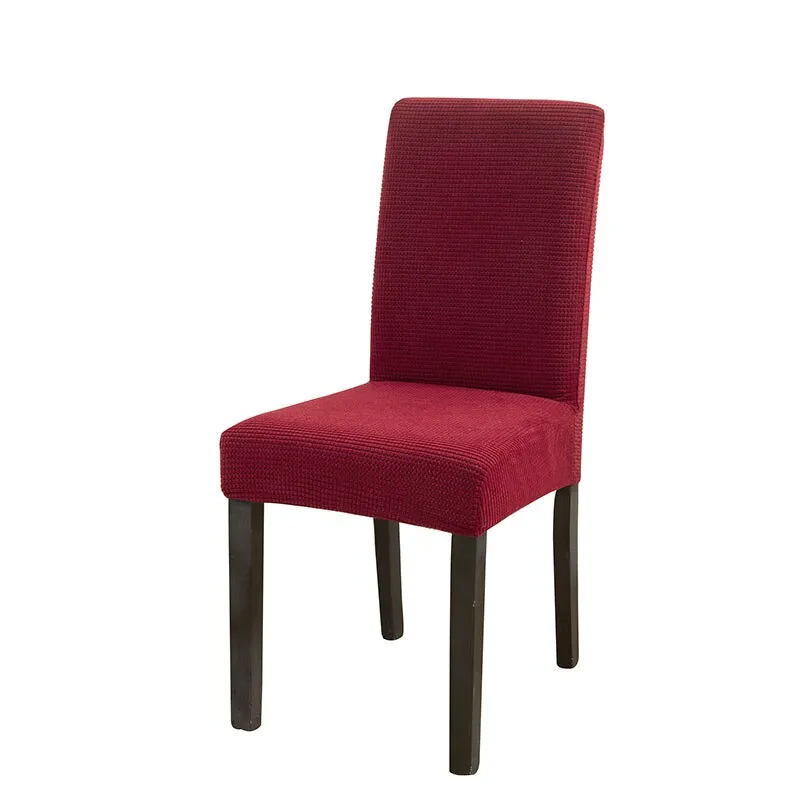 Solid Jacquard Chair Covers Spandex Dining Room Office Banquet