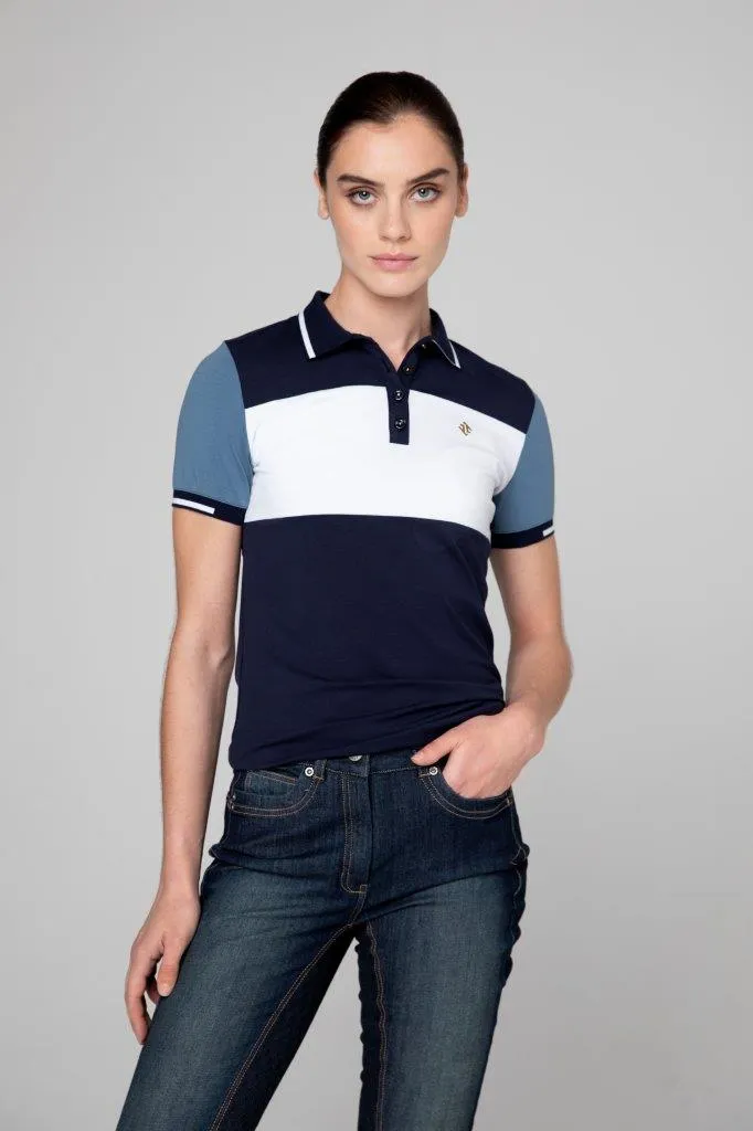 Tesoro Vita Pelosa Polo Shirt Navy/White