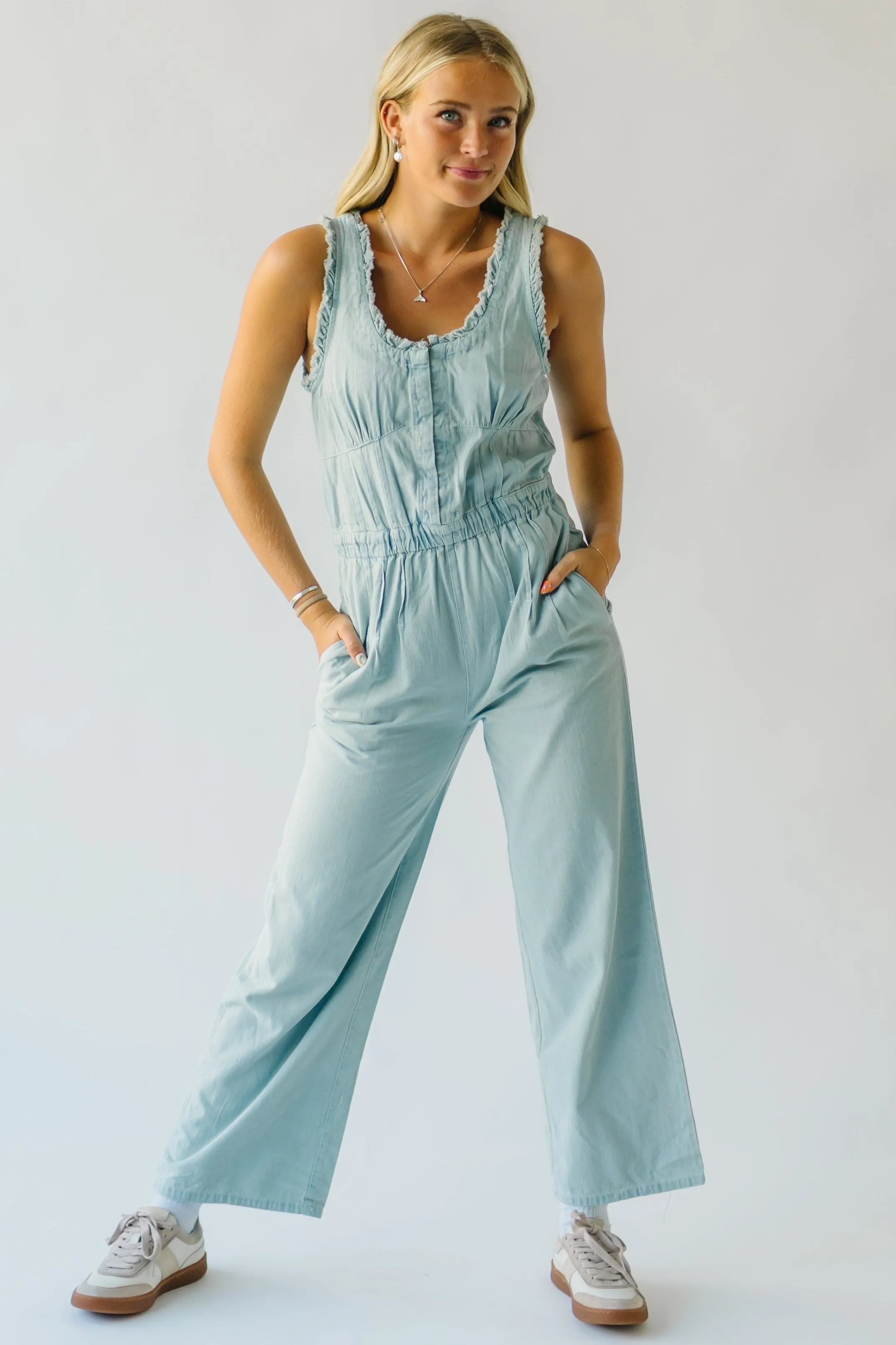 The Ramansky Washed Denim Overall in Light Denim