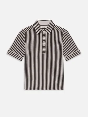 The Snap Polo -- Espresso Multi