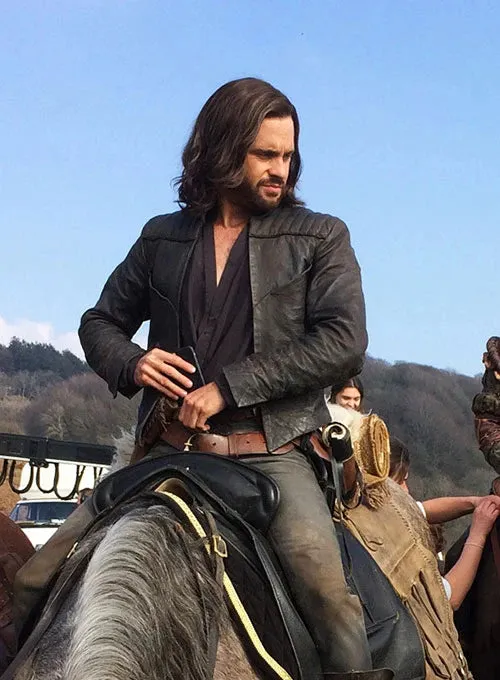 TOM RILEY DA VINCI'S DEMONS LEATHER JACKET