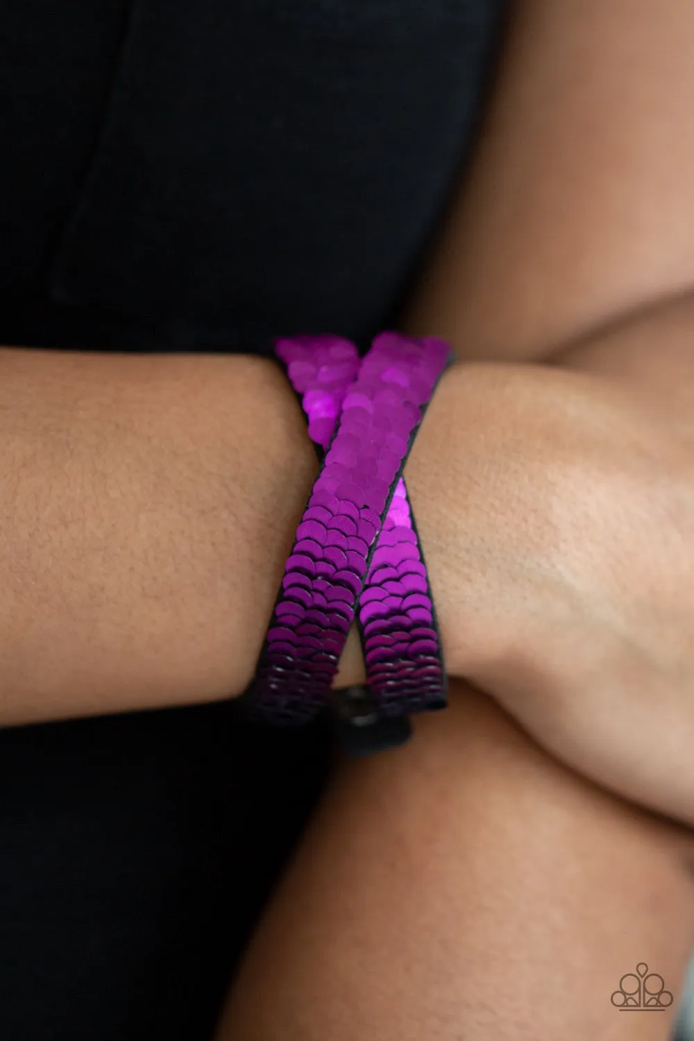 Under the Sequins - purple/blue