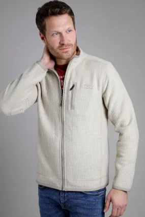 Weird Fish Rossten Fleece Full Zip- Ecru