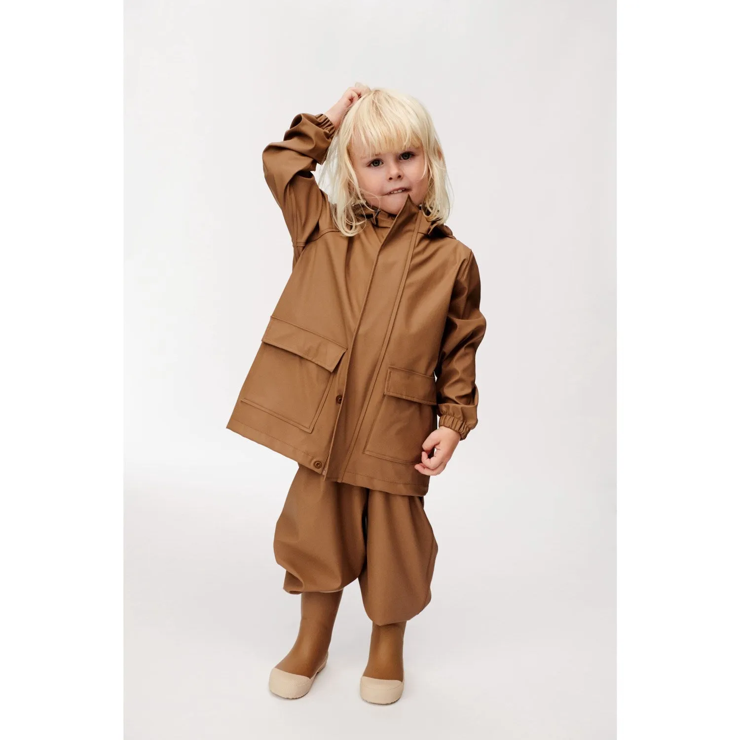 Wheat Hazel Rainwear Ollo Jacket