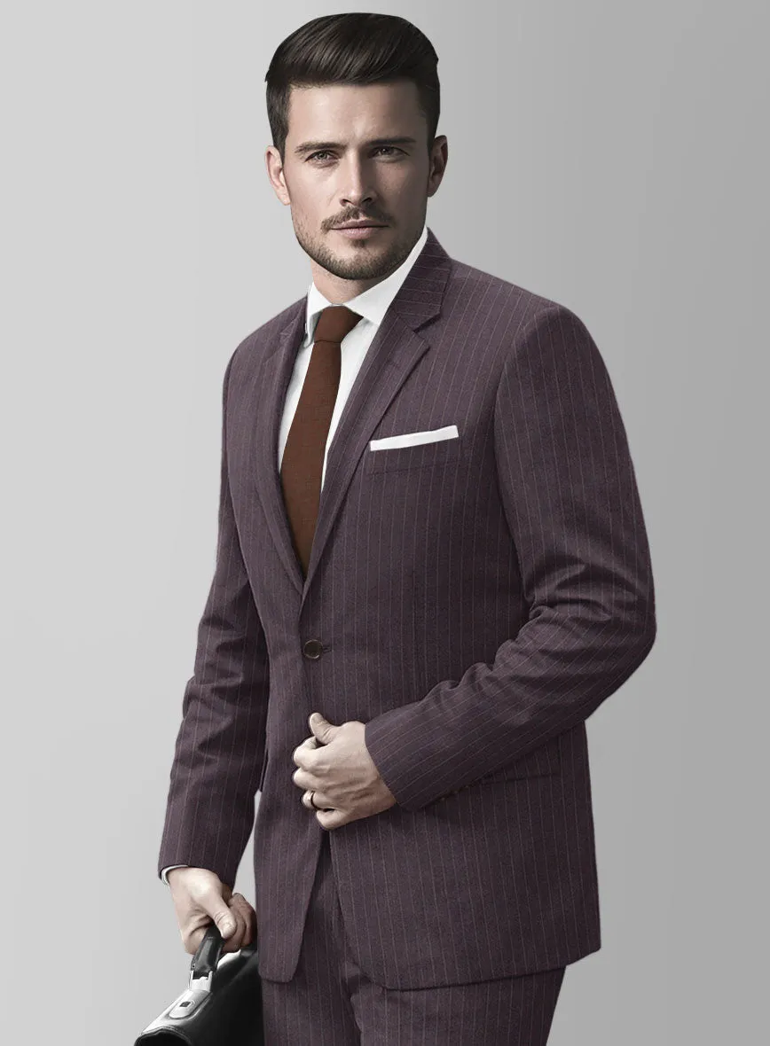 Wine Pinstripe Jacket