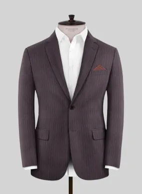 Wine Pinstripe Jacket