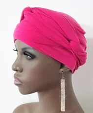Women Pink EZ PZ Turban Wrap