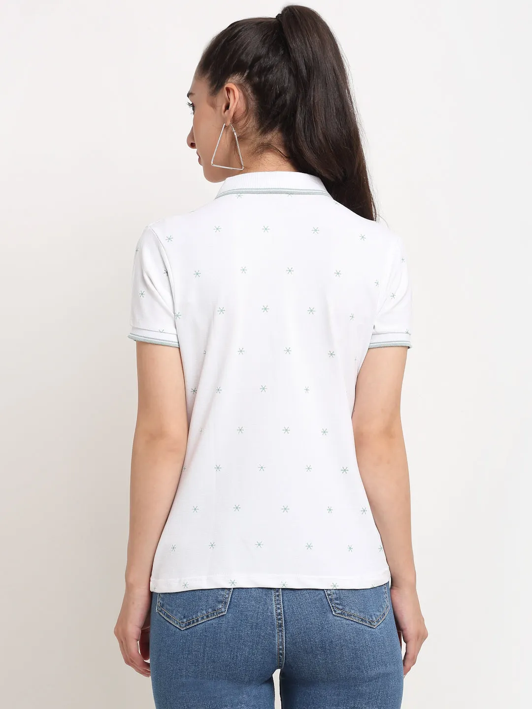 Women Regular Fit Polo T-Shirt