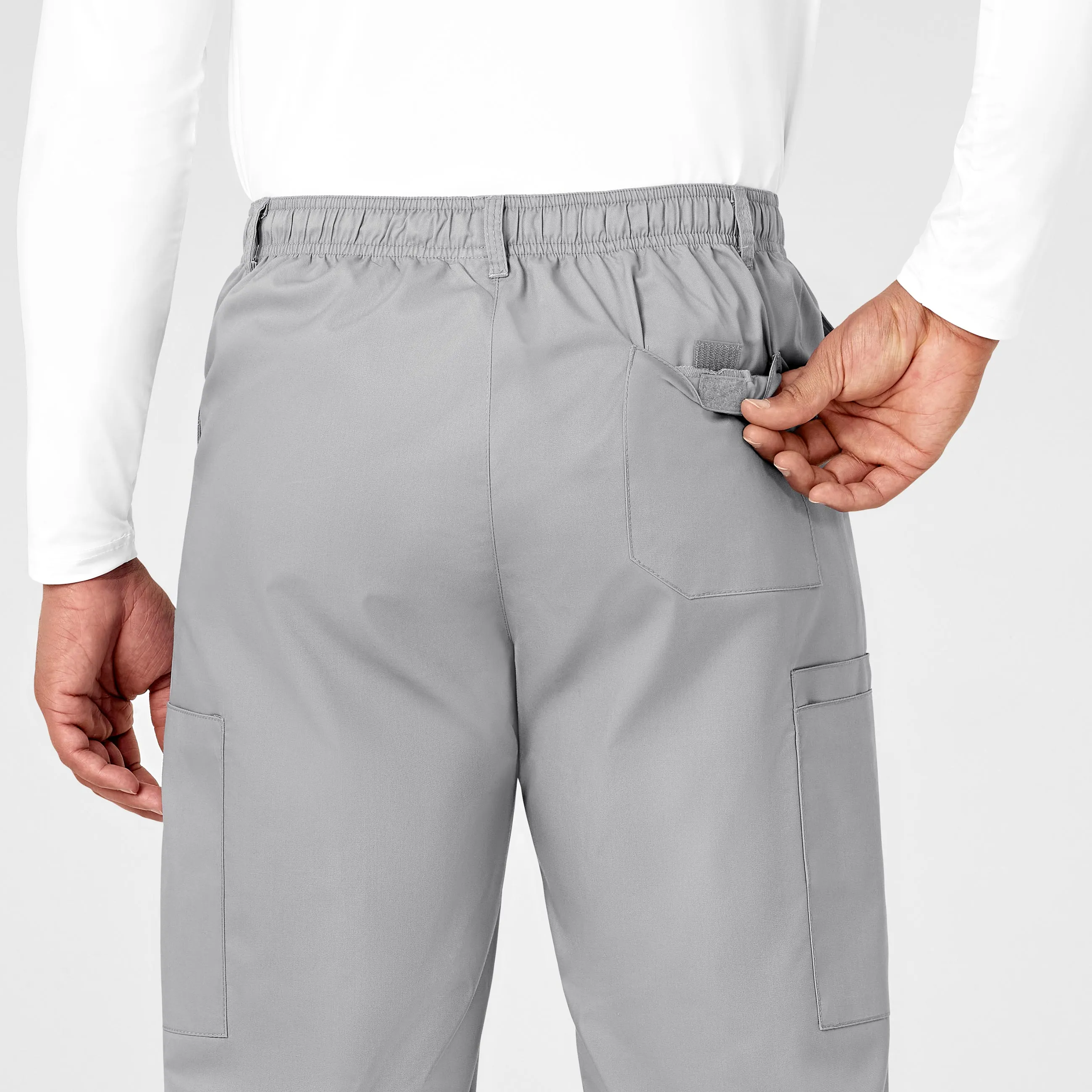 WonderWORK Men's Cargo Scrub Pant - Grey