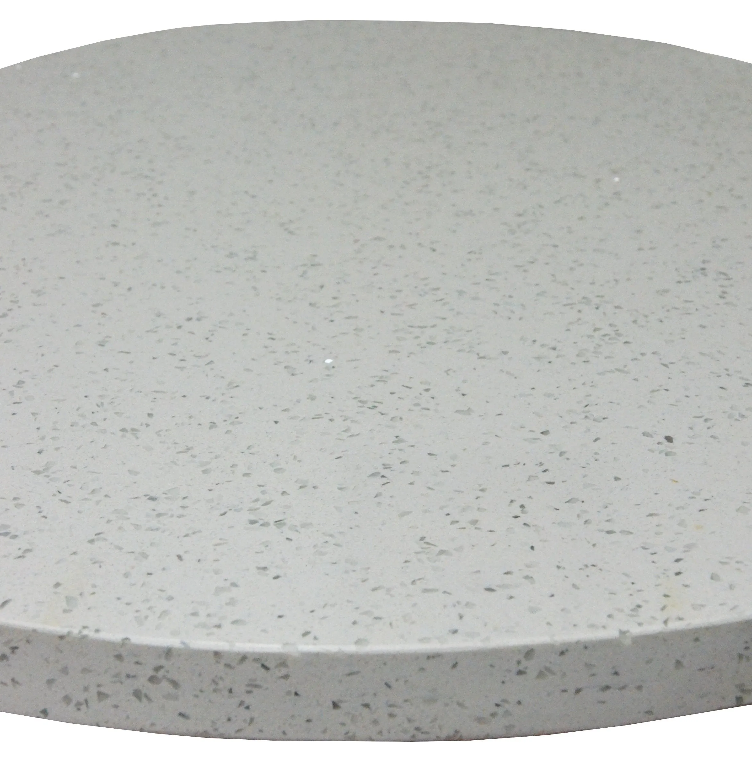 Zirconia White Quartz Restaurant Table Tops In-Outdoor Use Snow White
